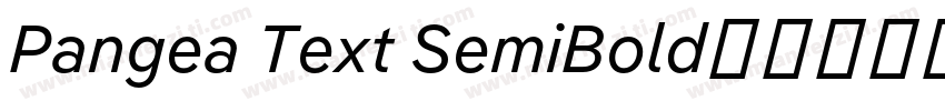 Pangea Text SemiBold字体转换